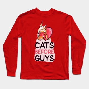 CATS before Guys Long Sleeve T-Shirt
